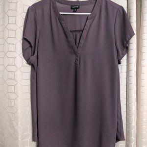 Torrid 00 Georgettte Hi-Low Blouse Purple